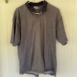 Vintage golf polo Columbia striped blue see description